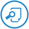 blue spyglass icon