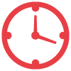 red clock icon